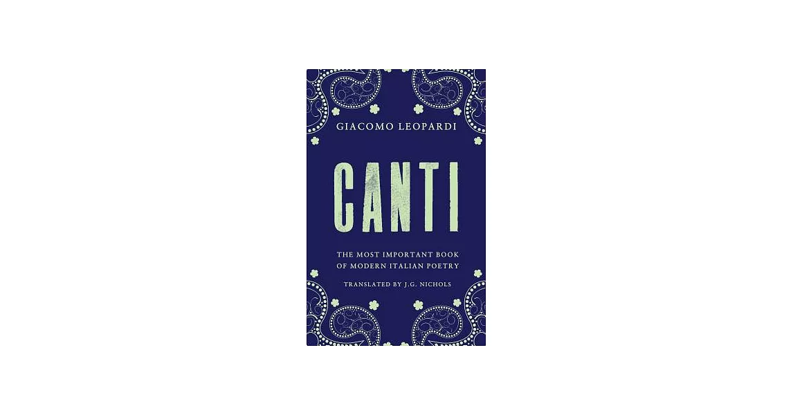 Canti: The Most Important Book of Modern Italian Poetry | 拾書所