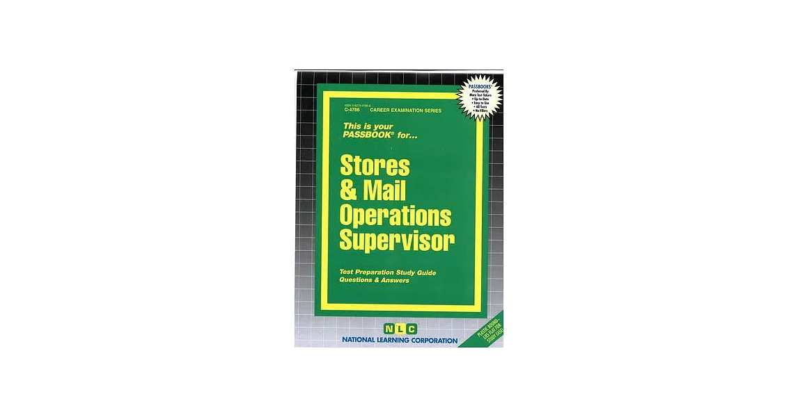 Stores & Mail Operations Supervisor: Passbooks Study Guide | 拾書所