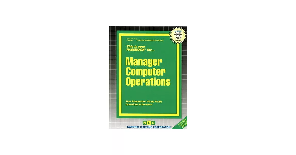 Manager Computer Operations: Passbooks Study Guide | 拾書所