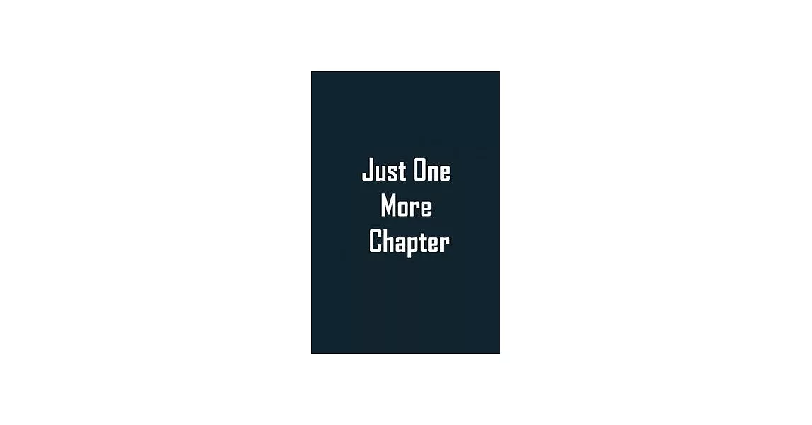 Just One More Chapter: lined notebook 6x9 / Gifts for Readers / Christmas Gifts /Reading Ornament | 拾書所