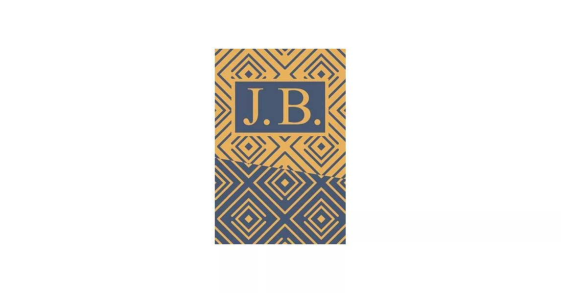 博客來-J B: Art Deco Initials J B Monogram Notebook, J B Monogrammed ...