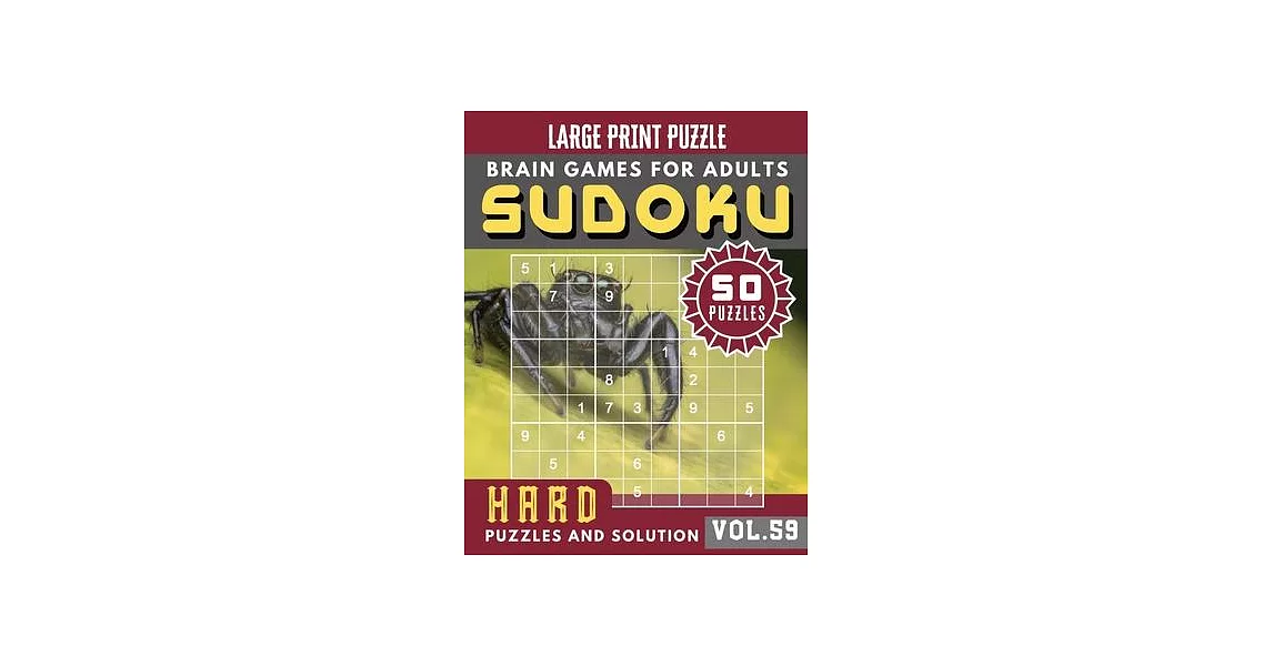 Hard Sudoku Large Print: fiendish sudoku - SUDOKU Hard Quiz Books for Expert - Sudoku Maths Book for Adults & Seniors - (Sudoku Brain Games Puz | 拾書所