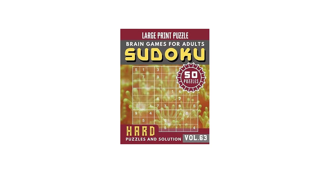 Hard Sudoku Puzzles and Solution: sudoku extremely hard - Full Page HARD Sudoku Maths Book to Challenge Your Brain - Sudoku in Very Large Print for Ad | 拾書所