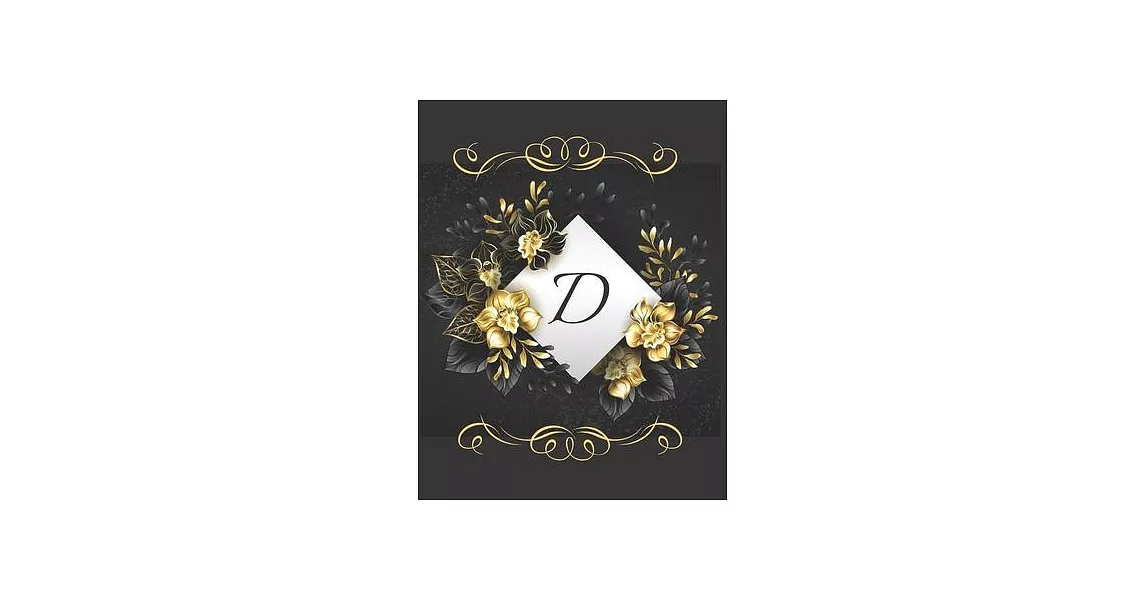 D Alphabet Notebook Journal Gift: Attractive Initial Monogram Letter D College Ruled Notebook & Diary For Writing Journal Note Taking Idea For Girl Bo | 拾書所