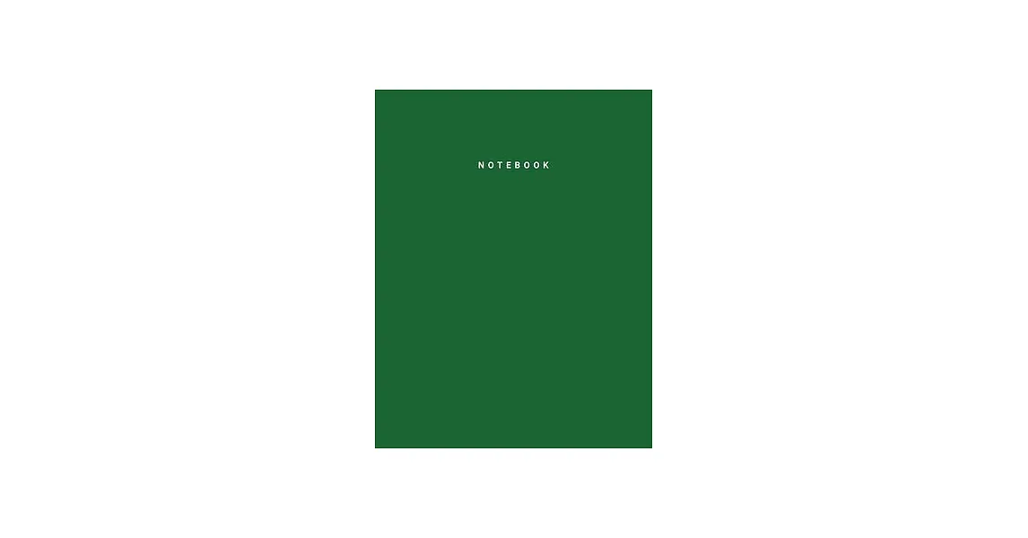 博客來-Notebook: DarkGreen Color - Writing Journal - College Ruled ...