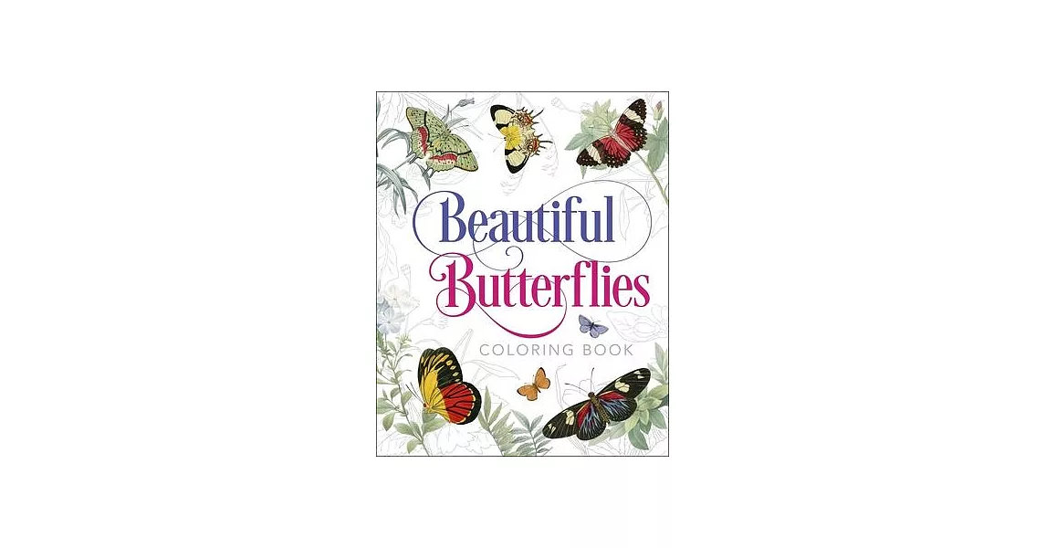 Beautiful Butterflies Coloring Book | 拾書所