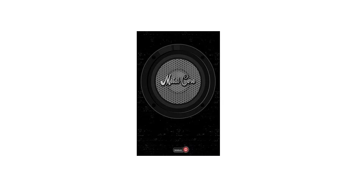 Metal Core Notebook: Boom Box Speaker Metal Core Music Journal 6 x 9 inch 120 lined pages gift | 拾書所