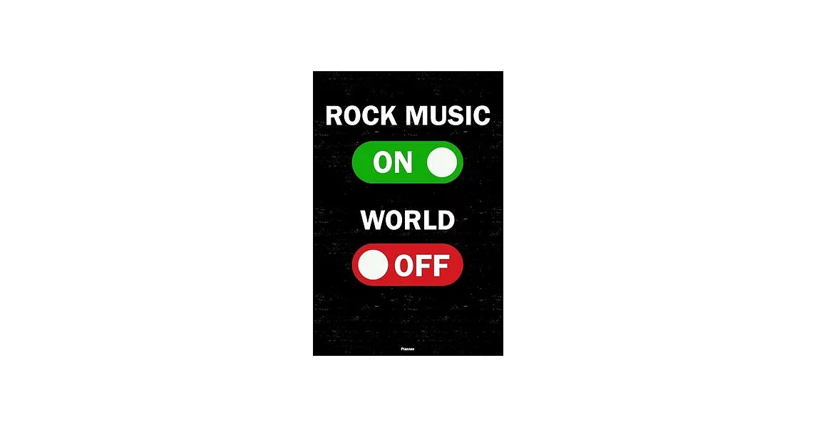 Rock Music On World Off Planner: Rock Music Unlock Music Calendar 2020 - 6 x 9 inch 120 pages gift | 拾書所