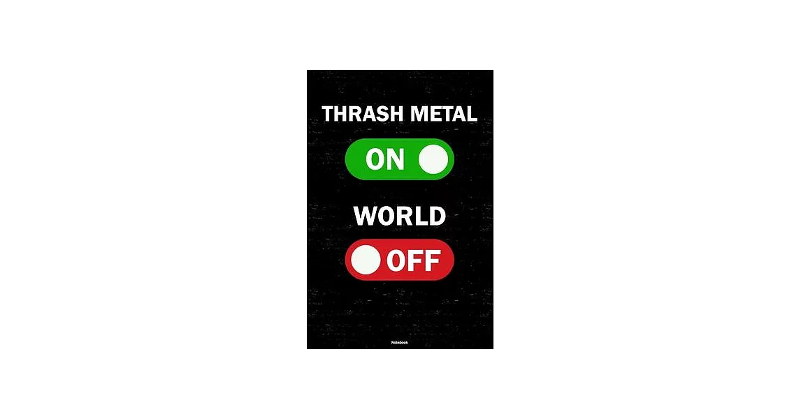 Thrash Metal On World Off Notebook: Thrash Metal Unlock Music Journal 6 x 9 inch 120 lined pages gift | 拾書所