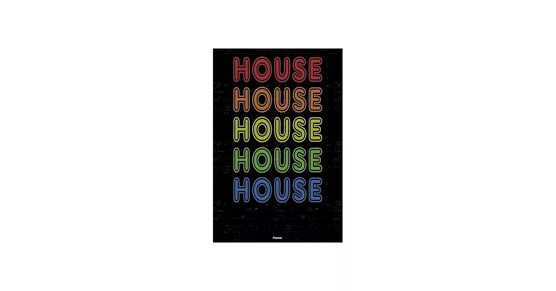 House Planner: House Retro Music Calendar 2020 - 6 x 9 inch 120 pages gift | 拾書所