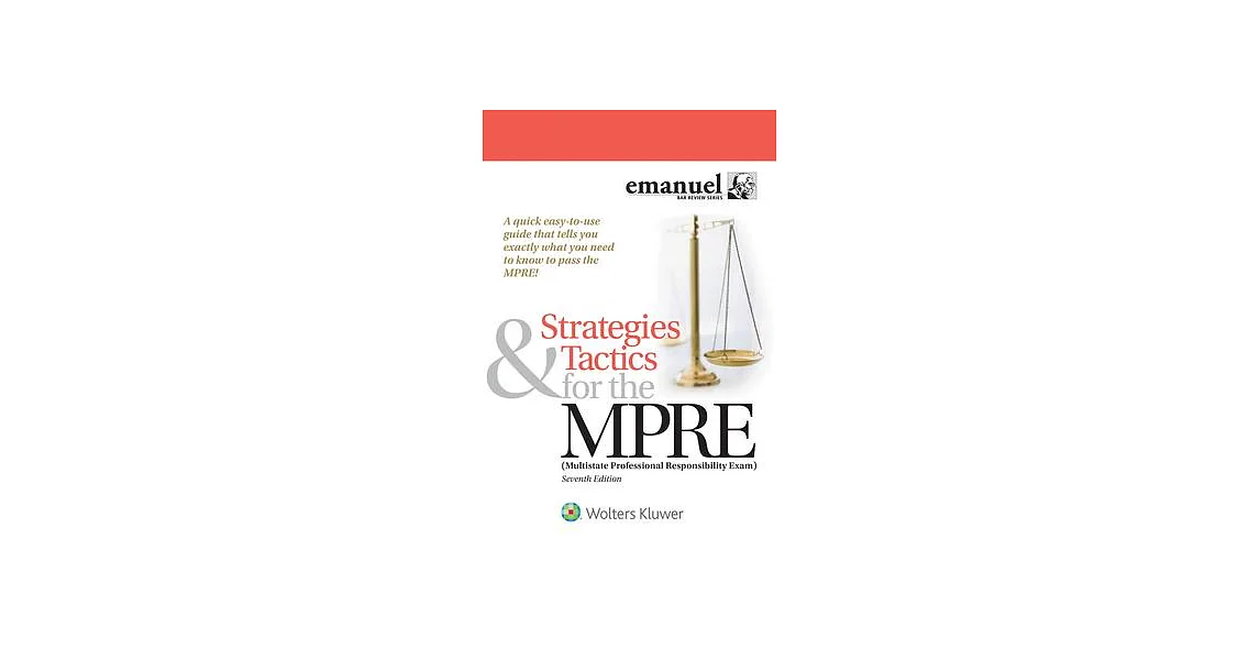 博客來-Strategies & Tactics for the Mpre: (multistate Professional ...