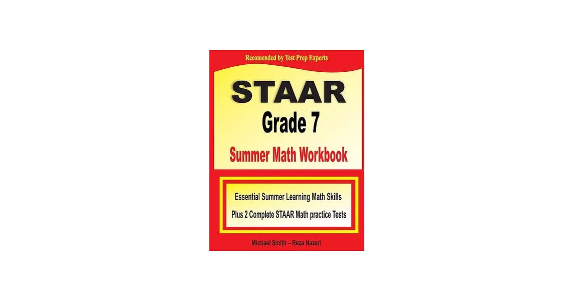 博客來 Staar Grade 7 Summer Math Workbook Essential Summer Learning Math