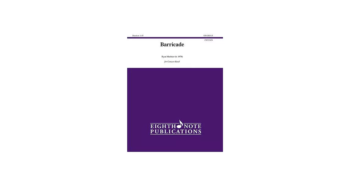 Barricade: Conductor Score & Parts | 拾書所