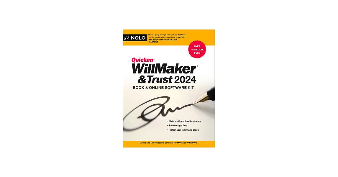 博客來Quicken Willmaker & Trust 2024 Book & Online Software Kit