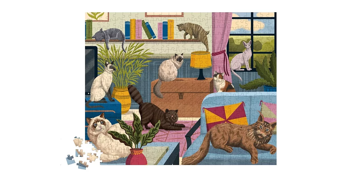 For the Love of Cats 500-Piece Puzzle | 拾書所