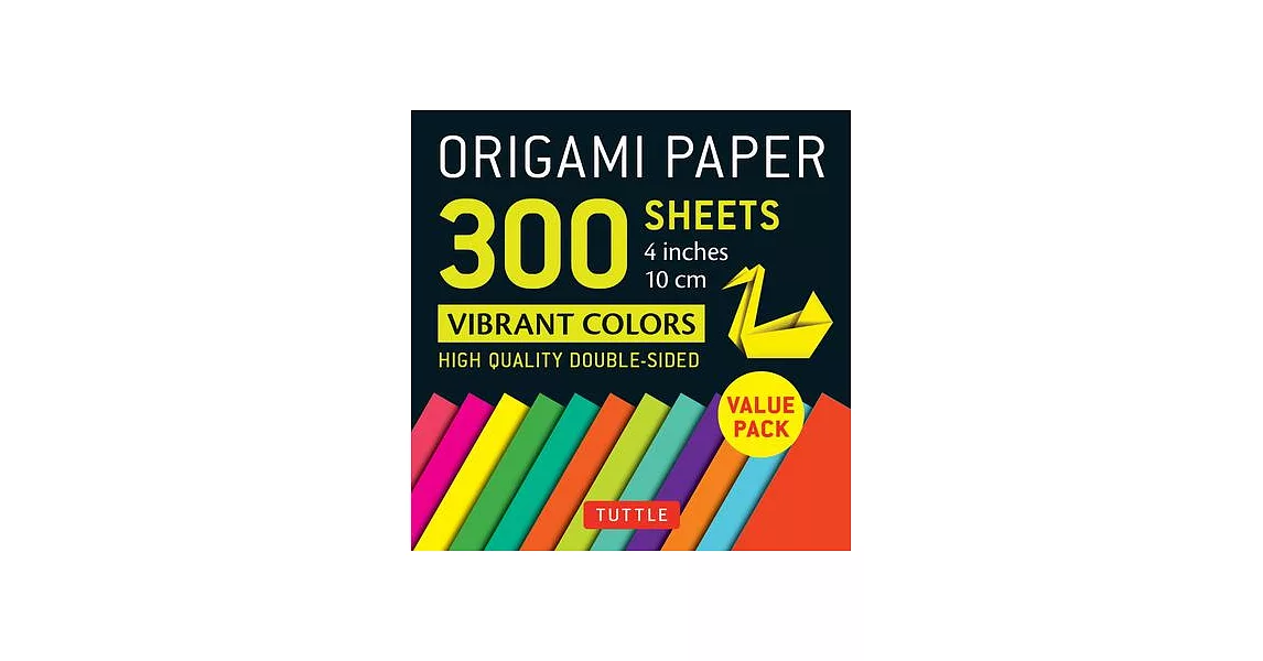 Origami Paper 300 Sheets Vibrant Colors 4 (10 CM): Tuttle Origami Paper: Double-Sided Origami Sheets Printed with 12 Different Designs | 拾書所