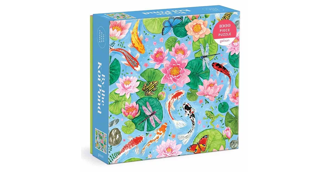 By The Koi Pond 1000 Piece Puzzle in Square Box | 拾書所