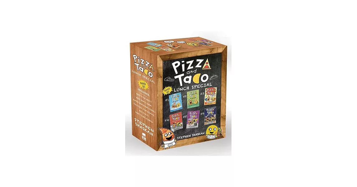 《披薩與塔可》6冊精裝漫畫（5-9歲適讀）Pizza and Taco Lunch Special: 6-Book Boxed Set | 拾書所