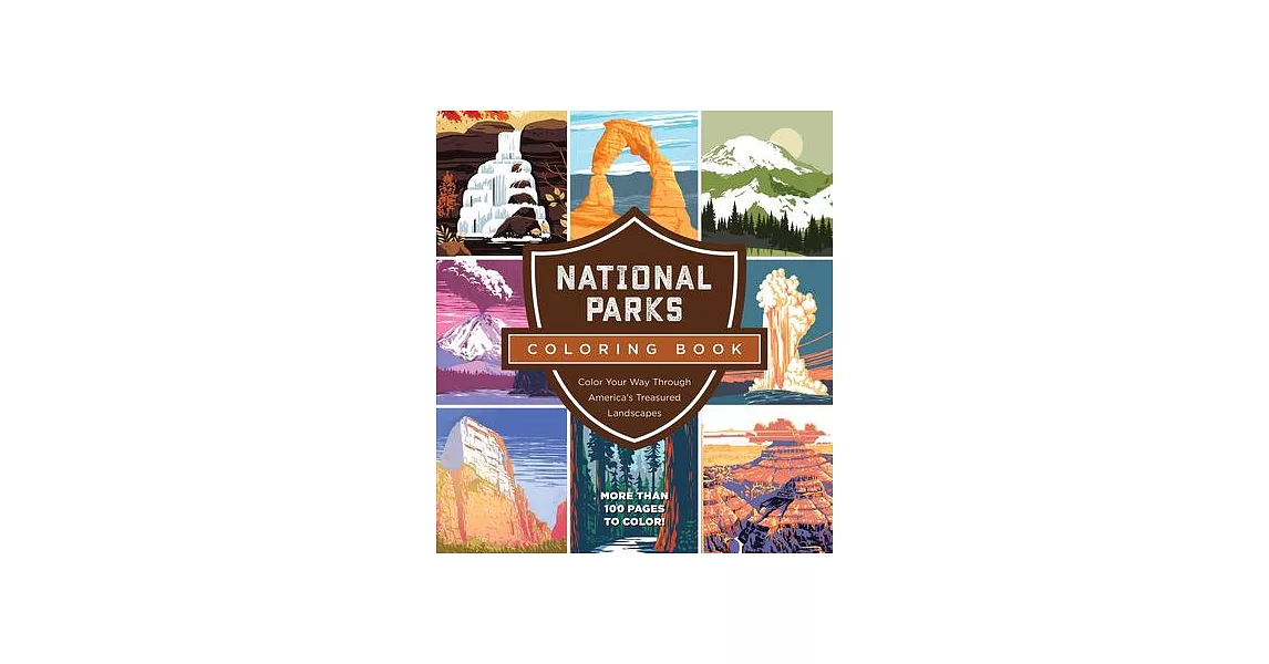 National Parks Coloring Book: Color Your Way Through America’s Treasured Landmarks | 拾書所