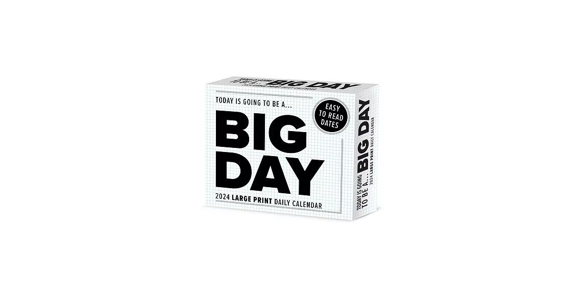 Big Day 2024 6.2 X 5.4 Box Calendar | 拾書所
