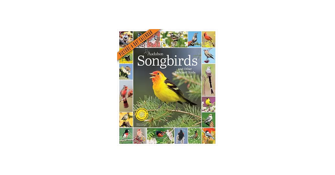 Audubon Songbirds and Other Backyard Birds Picture-A-Day Wall Calendar 2024 | 拾書所