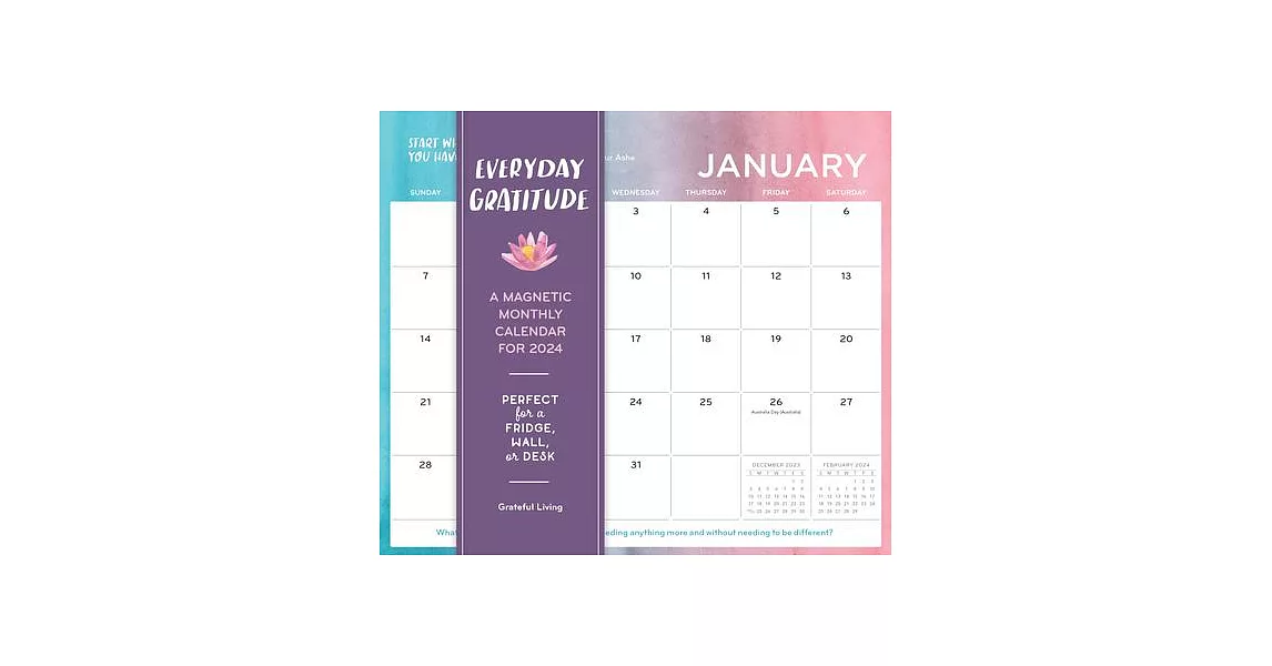 Everyday Gratitude Magnetic Wall Calendar 2024 | 拾書所