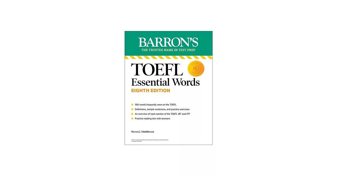 TOEFL Essential Words, Eighth Edition | 拾書所