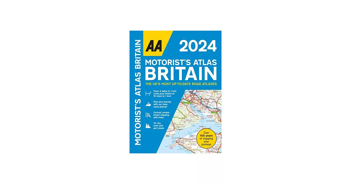 AA Motorists Atlas Britain 2024 Spiral | 拾書所