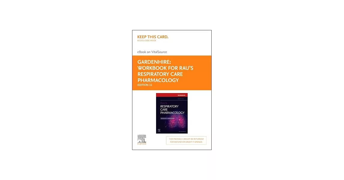 Workbook for Rau’s Respiratory Care Pharmacology - Elsevier eBook on Vitalsource (Retail Access Card) | 拾書所