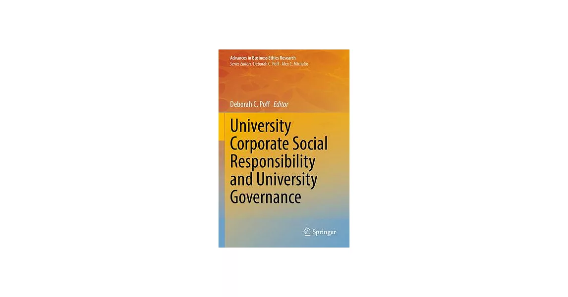 University Corporate Social Responsibility and University Governance | 拾書所