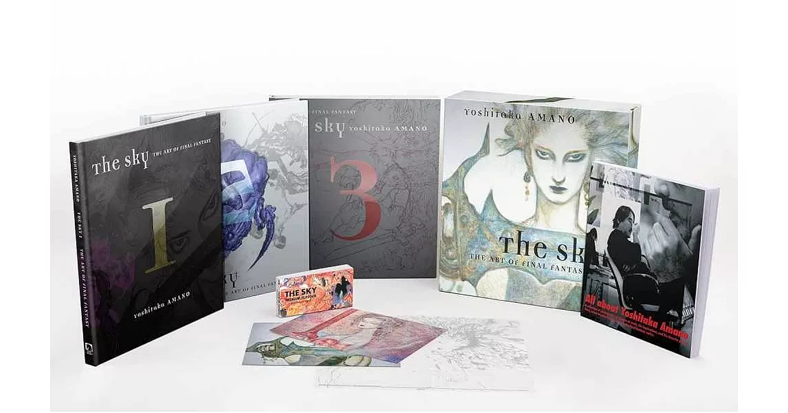 天野喜孝畫集《最終幻想》盒裝豪華套組The Sky: The Art of Final Fantasy Boxed Set (Second Edition) | 拾書所