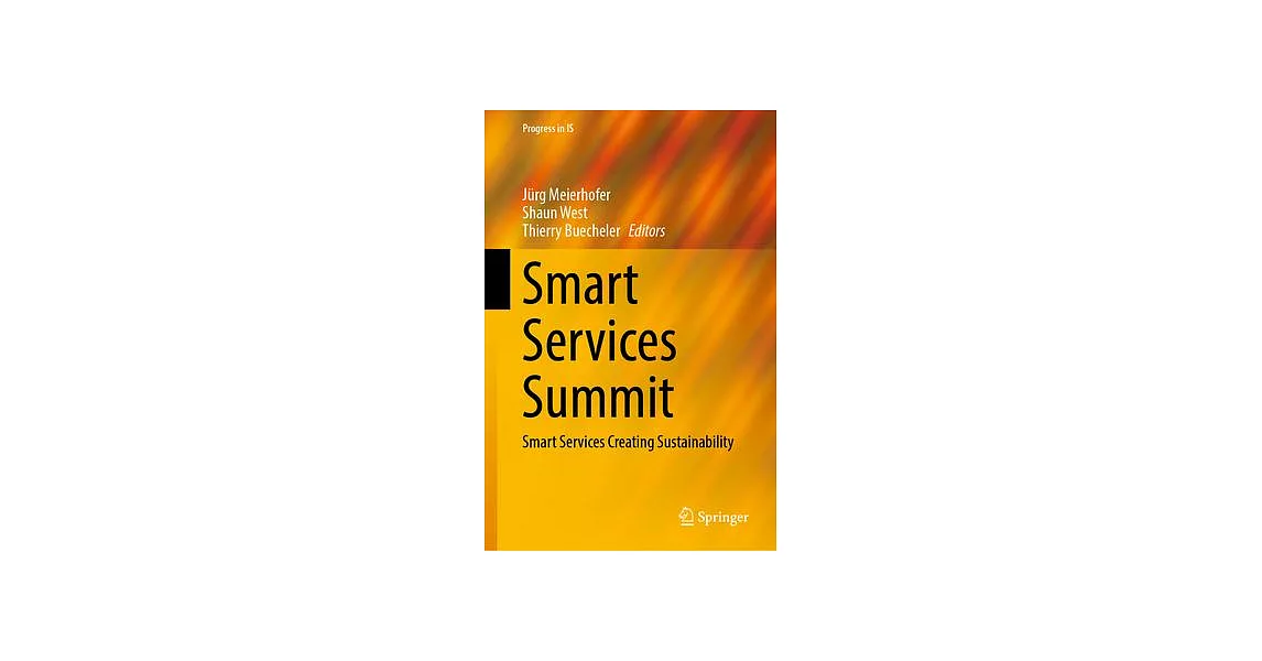 Smart Services Summit: Smart Services Creating Sustainability | 拾書所