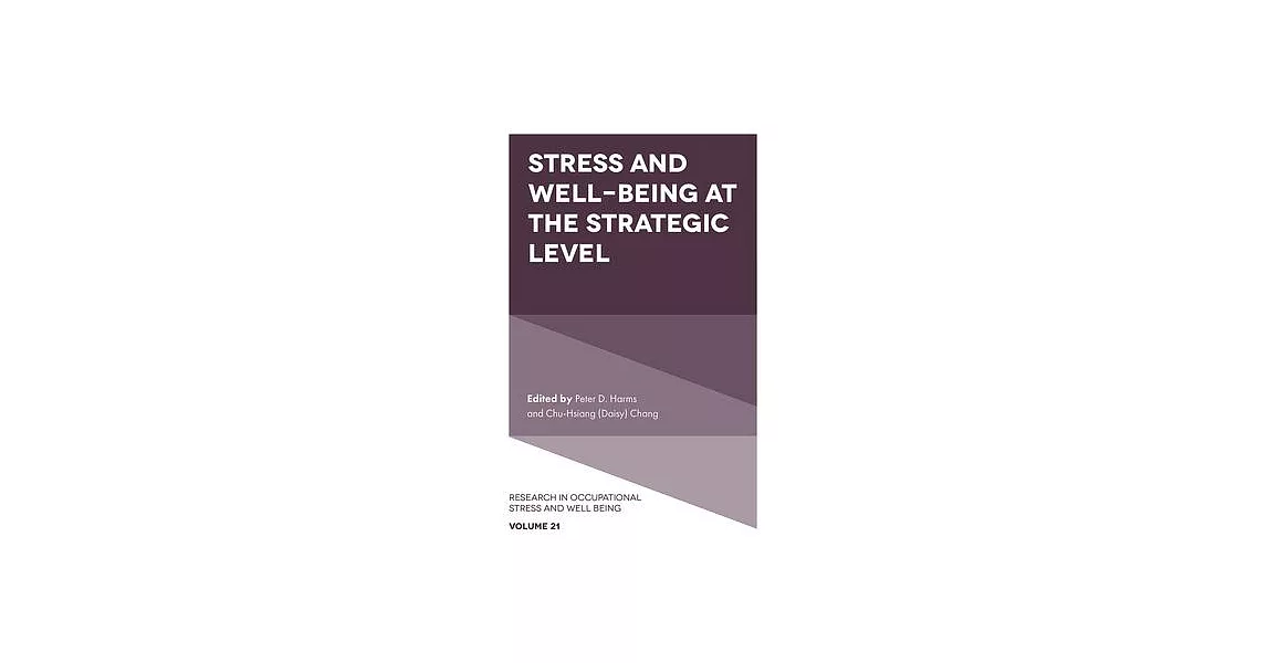 Stress and Well-Being at the Strategic Level | 拾書所
