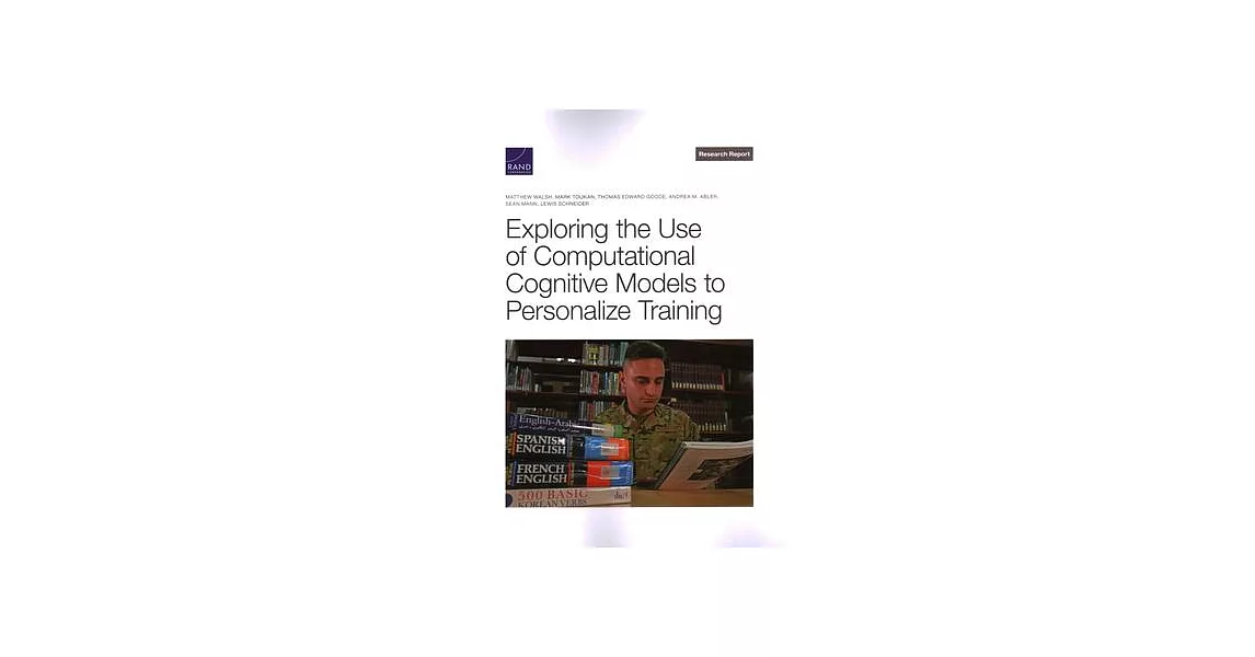 Exploring the Use of Computational Cognitive Models to Personalize Training | 拾書所