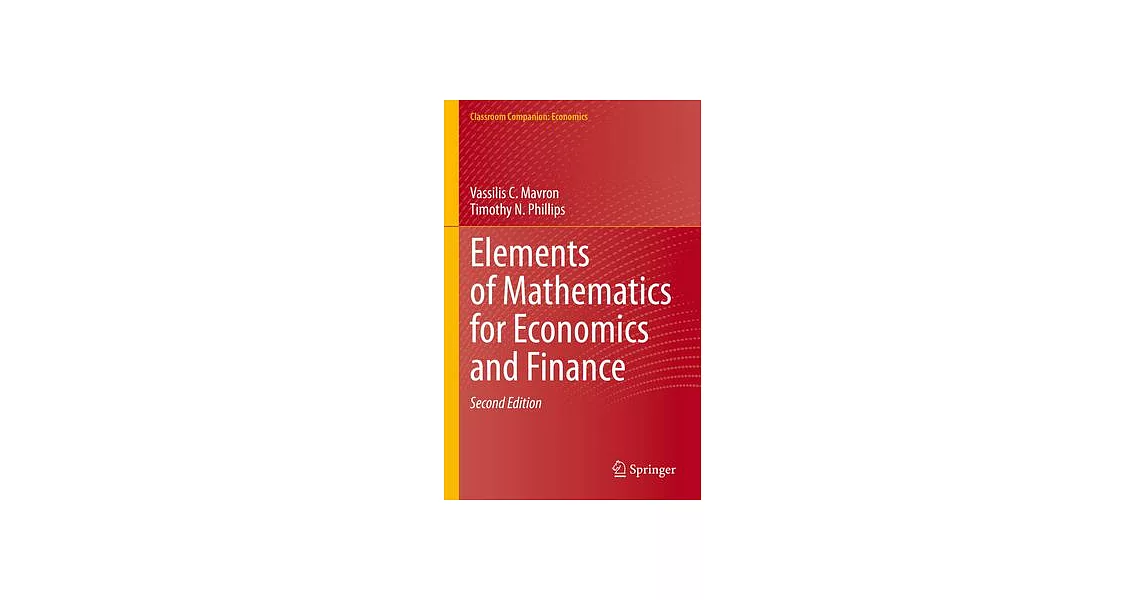 Elements of Mathematics for Economics and Finance | 拾書所