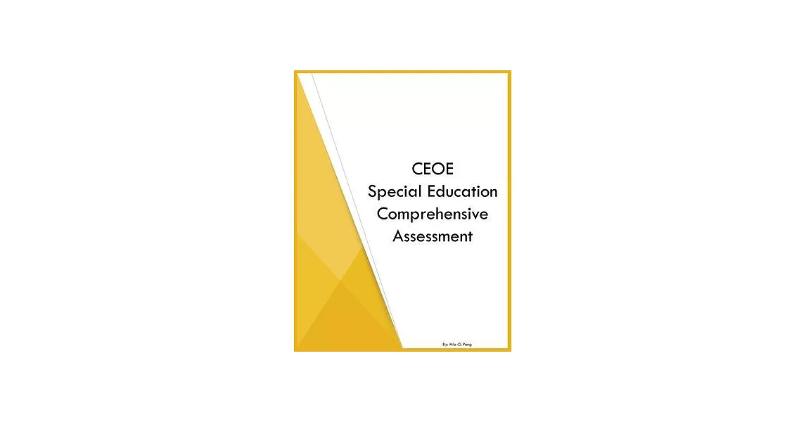 CEOE Special Education Comprehensive Assessment | 拾書所