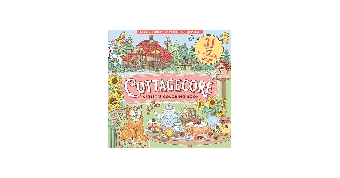 Cottagecore Adult Coloring Book | 拾書所