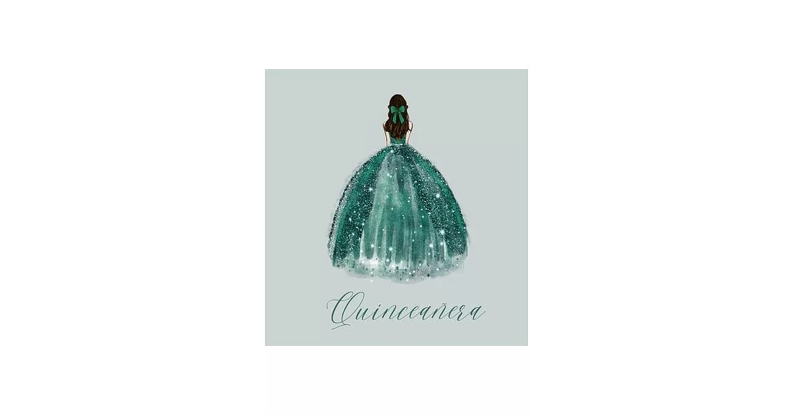 Quinceanera Guest Book with green dress | 拾書所