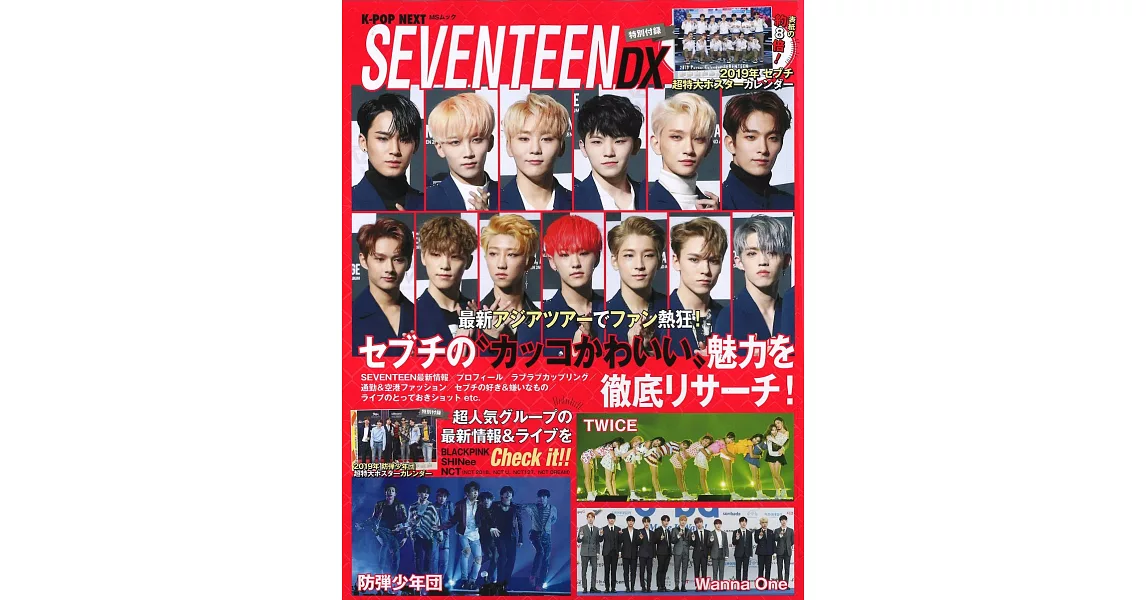 K-POP SEVENTEEN魅力精選保存特集DX：附特大海報月曆 | 拾書所