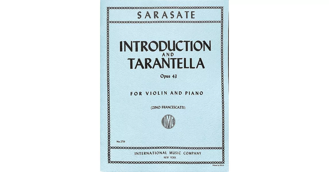聖桑斯：前奏曲與塔朗泰拉舞曲 作品43 小提琴與鋼琴伴奏譜 | 拾書所