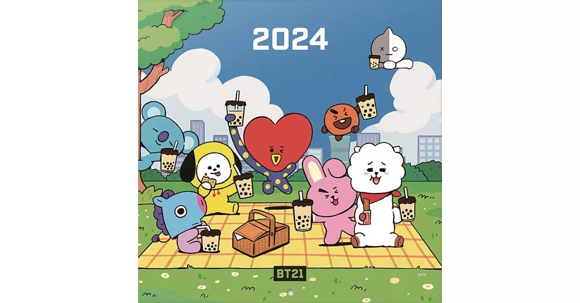 宇宙明星BT21 2024年掛曆 | 拾書所