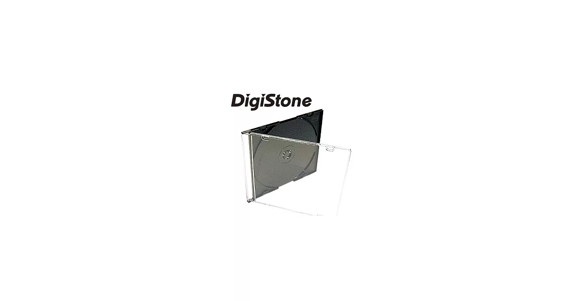 DigiStone單片超薄 5 mm CD/DVD硬殼收納盒/黑色 25PCS