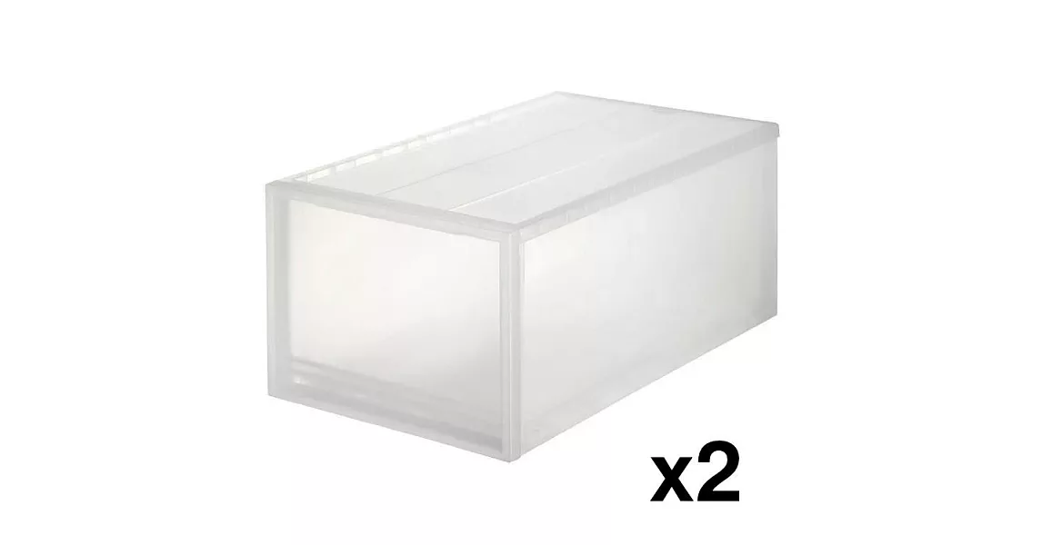 [MUJI 無印良品]PP衣裝盒/深/2入