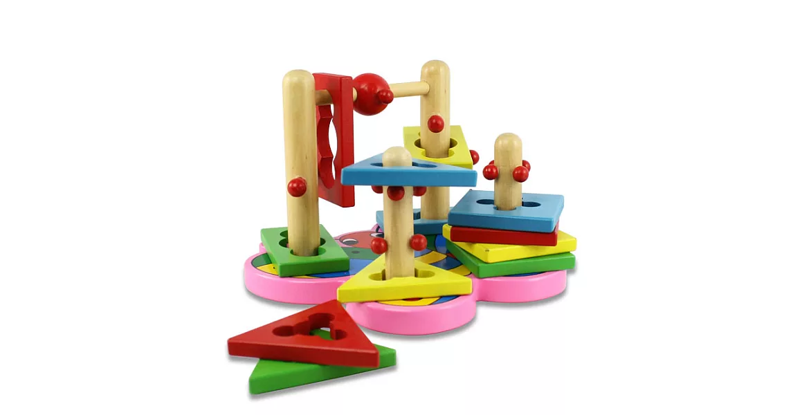 【Toy F1】幼兒3D訓練創意套柱遊戲組