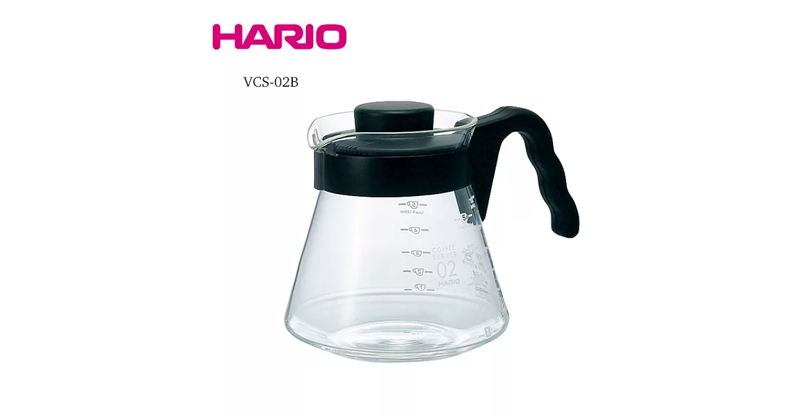 HARIO V60微波耐熱壼700ml VCS-02B黑色