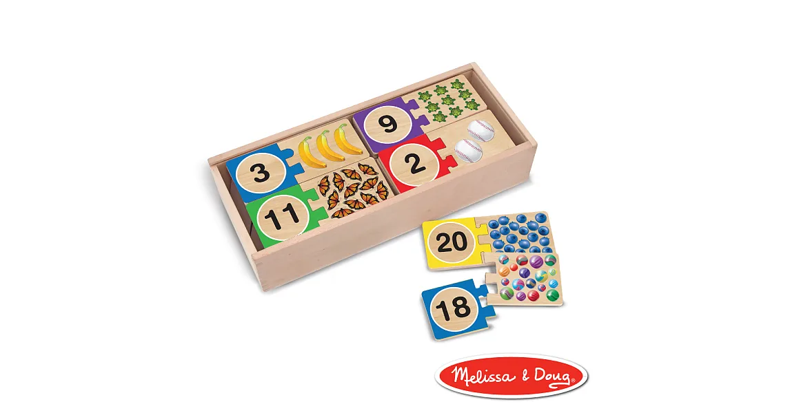 美國瑪莉莎 Melissa & Doug - 數字對照學習拼圖卡
