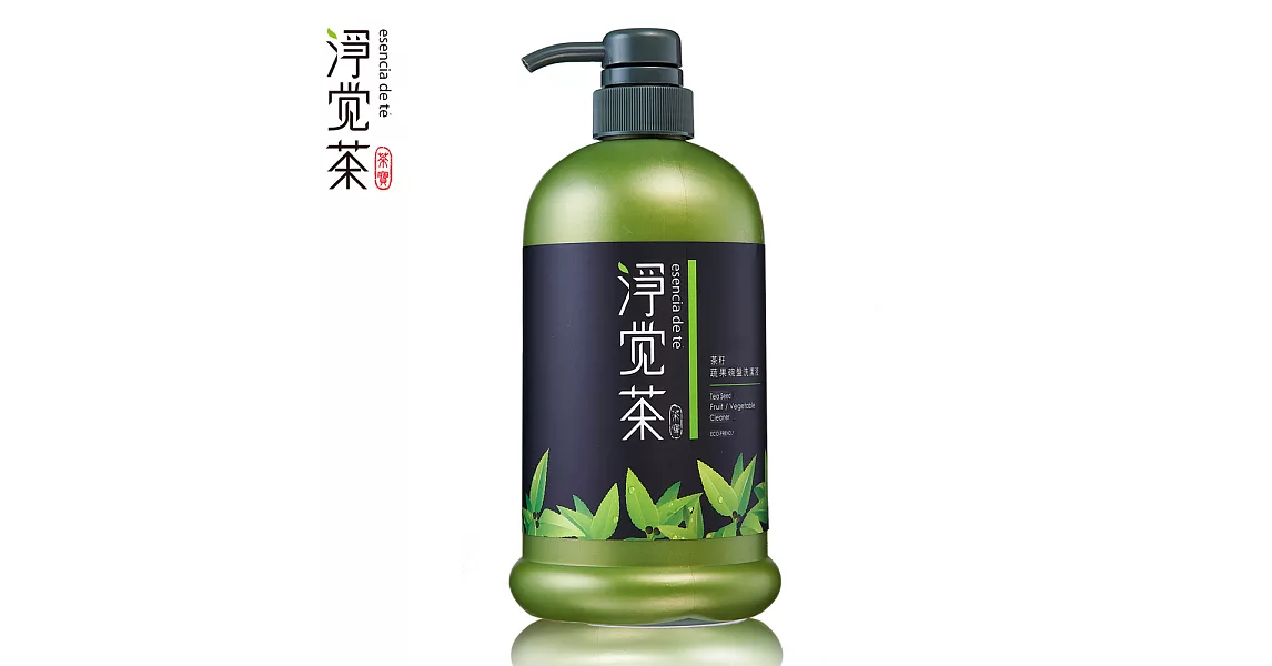 茶寶 淨覺茶 茶籽蔬果碗盤洗潔液 800ml