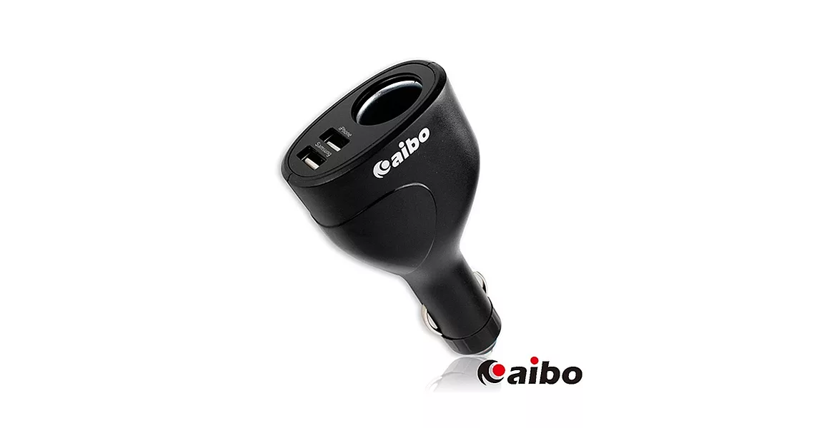 aibo AB433 車用點菸器充電擴充座(雙USB埠+點菸器)