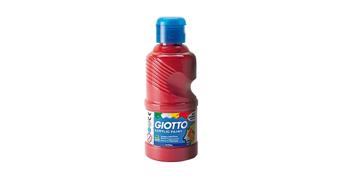 【義大利 GIOTTO】壓克力兒童顏料(單罐)250ml-紅