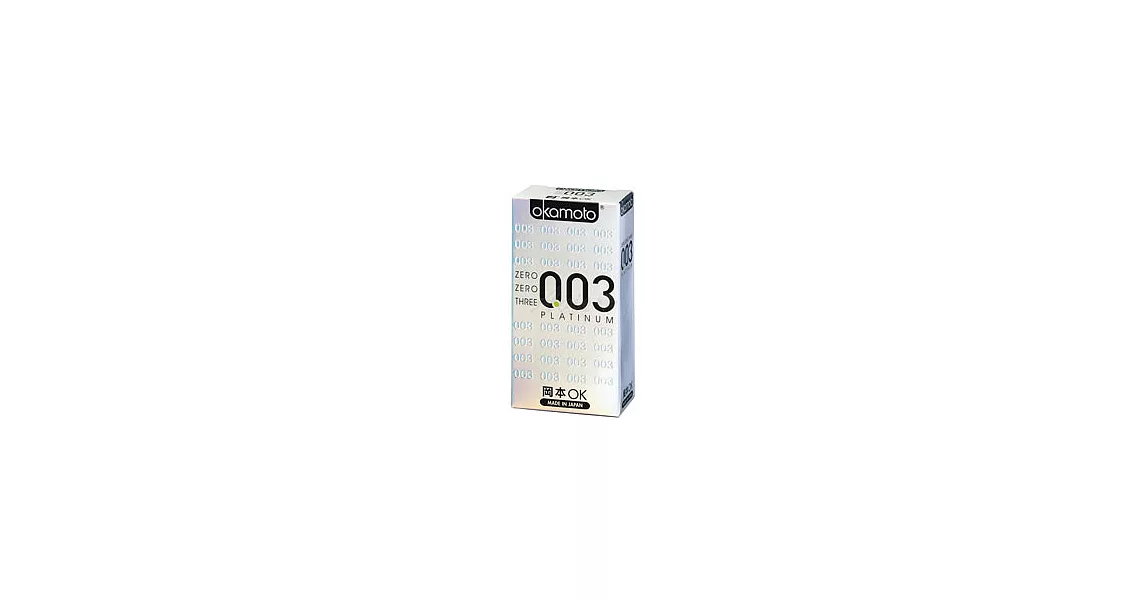 岡本003-PLATINUM 極薄保險套(6入裝)白金